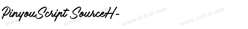 PinyouScript SourceH字体转换